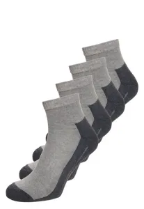 Спортивные носки в упаковке по 4 штуки (четверть коробки) Camano, Grey