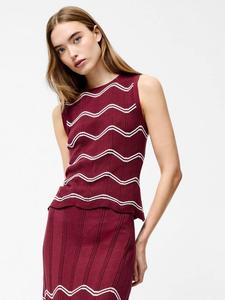 Trudy топ без рукавов с вязаным узором French Connection, Red/Multi