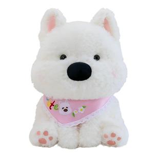 Плюшевая кукла милый вест хайленд щенок биб 25см/30см/40см высота G.DUCKKIDS
