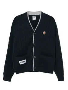 Кардиган с вышитым логотипом Aape By A Bathing Ape, синий