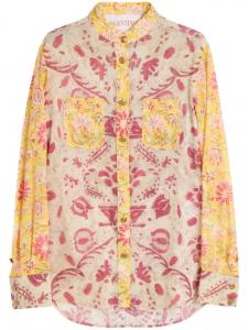 Valentino Garavani рубашка с цветочным принтом, нейтральный