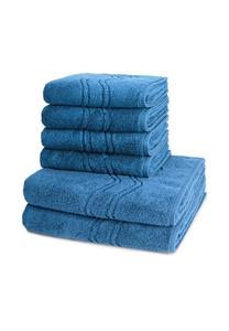 Набор полотенец Ross Cashmere Feeling, 6 штук, синий