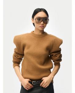 Женский кашемировый свитер с приталенными плечами Gobi Cashmere, No Color