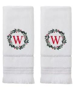 Полотенце для рук  Skl Home с монограммой «W», белый