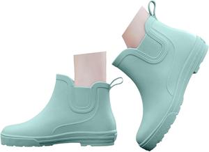 Женские резиновые сапоги челси с эластичной вставкой Jyswoshoe, светло-зеленый