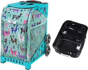 Спортивная сумка Zuca - Llama Rama с подарочными пакетами: один большой и два маленьких (бирюзовая оправа)