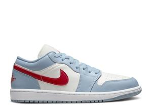 Кроссовки Air Jordan Wmns Air Jordan 1 Low 'Blue Whisper Dune Red', белый