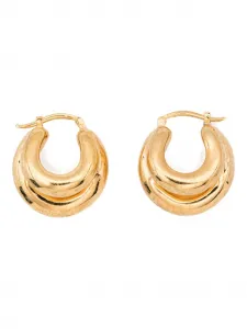 Массивные серьги-кольца Panconesi, золотой