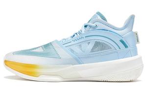 PEAK Тайчи большие треугольные противоскользящие и износостойкие водонепроницаемые баскетбольные кроссовки мид голубые