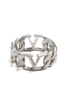 Кольцо с логотипом VLogo Signature VALENTINO GARAVANI, серебяный