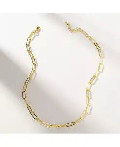 Тонкое колье с цепочкой, покрытое 14-каратным золотом, средняя длина, 16 дюймов + удлинитель 2 дюйма Uncommon James, gold