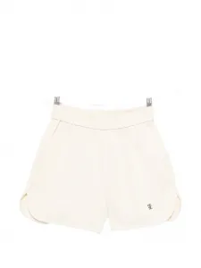 Шорты с вышитым логотипом Eleh, бежевый