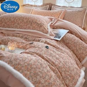 Disney Комплект постельного белья 1,8 м, 4 предмета: пододеяльник 200x230 см, простыня, 2 наволочки, цвет тихий розовый