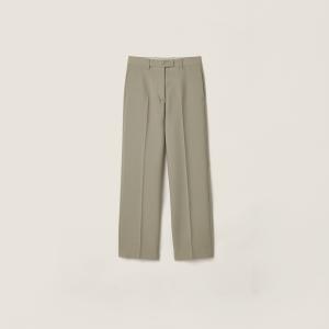 Брюки из кид-мохера MIU MIU, бежевые