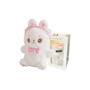 Милый плюшевый кролик в мультяшном стиле, высота 25см/35см PUDOWRABBIT