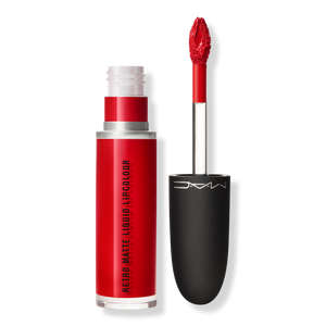 Жидкая матовая помада Retro MAC, Ruby Phew! (vivid blue-red)