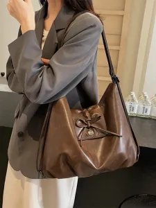 Женская сумка через плечо из искусственной кожи с завязками Doux Belle, цвет Brown