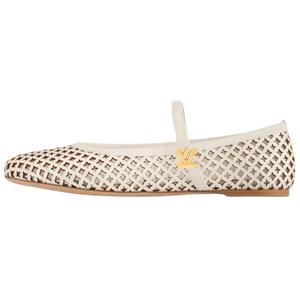 Туфли Romy Flat Mary Jane Women's Ecru LOUIS VUITTON, Original Shoe Box Included