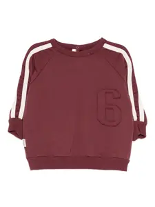 Свитшот с аппликацией в полоску Zhoe & Tobiah, красный