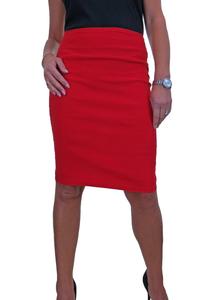 Облегающая юбка-карандаш стрейч Paulo Due, красный