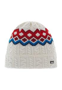 Вязаная шапка "Миро Ос" из смеси шерсти с узором EisbäR, цвет 099 milk-dark coba