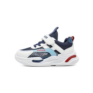 Нескользящие и дышащие низкие детские кроссовки для отдыха на природе WARRIOR, синий/белый