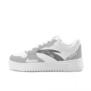 Расслабленные нескользящие амортизирующие низкие кроссовки для скейтборда unisex gray ANTA, серый