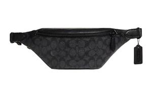 COACH Кожаная сумка через плечо с канвасом