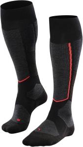 Женские шерстяные носки FALKE St4 Tour до колена для горнолыжного спорта, 1 пара, Black (Black-Mix 3010)