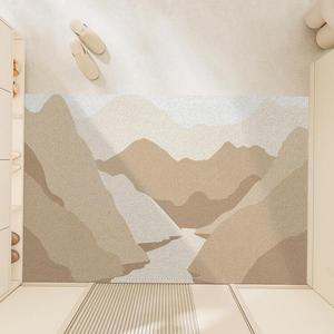 Dajiang Ковер 80х150 см для прихожей, грязеотталкивающий, с узором Qianshanwanshui, легко чистить