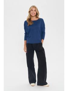 SAINT TROPEZ Вязаный свитер A2561, повседневный крой, цвет Pageant Blue Melange