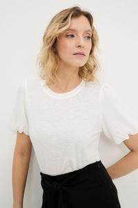 Льняная футболка Answear.Lab, белый