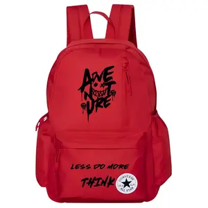 Converse Полиэстеровый рюкзак обычный унисекс красный, Smile Quirky