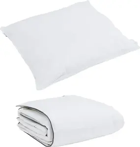 Зимнее одеяло с подушкой, 2 шт., белое пуховое перо vidaXL