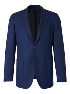 Шерстяной однобортный пиджак Scabal, синий