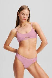 Хлопковые трусики Karl Lagerfeld, розовый