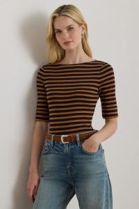 Блуза Lauren Ralph Lauren, коричневый