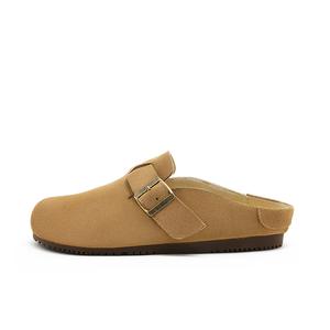 Женские тапочки с закрытым носком UBZ, каштан