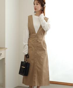 Юбка-саржевая скатерть с пуговицами спереди