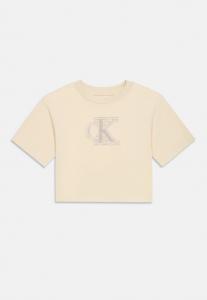 Футболка Calvin Klein Jeans MONOGRAM BOXY, Whitecap Gray/Off-White
