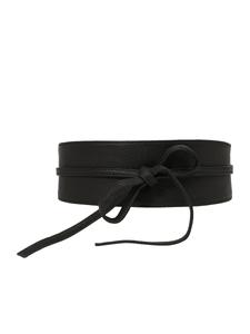 Кожаный ремень PIECES Belt Vibs, черный