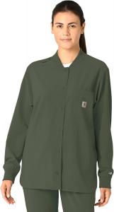 Carhartt Women's Cross-Flex Modern Fit рубашка-куртка, Olive