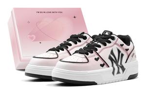 MLB Кроссовки Chunky Liner Romantic Favor, цвет Blackberry Heart, низкие, унисекс, для скейтбординга, черные, розовые