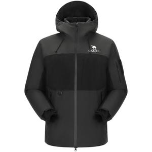 Ветровка унисекс CAMEL, всепогодная, минерально-серый/фантомно-черный