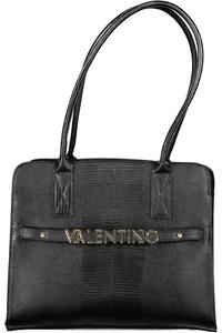 Женская сумка Valentino Bags с длинными ручками и золотым логотипом, черный