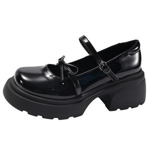 WUJI Женские туфли Мэри Джейн на платформе черные, цвет Black