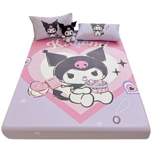 Подогнанная простыня Sanrio, Heart Kuromi