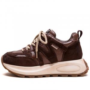 Износостойкие низкие кроссовки на массивной подошве для женщин Jay, Coffee