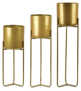 Цветочный горшок Mondex mit Füßen Swen 3 шт, золотой