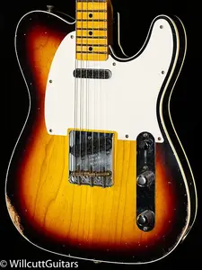 Fender Custom Shop LTD Tomatillo Telecaster Custom Relic отбеленный 3-тоновый Sunburst (146)